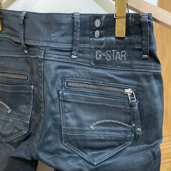 G-star Waxed denim jeans
